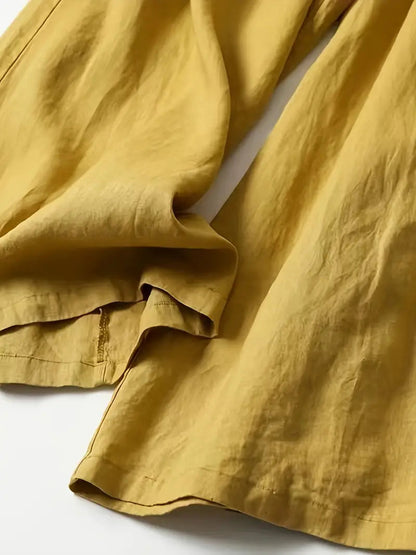 Linen Wide Leg Pant