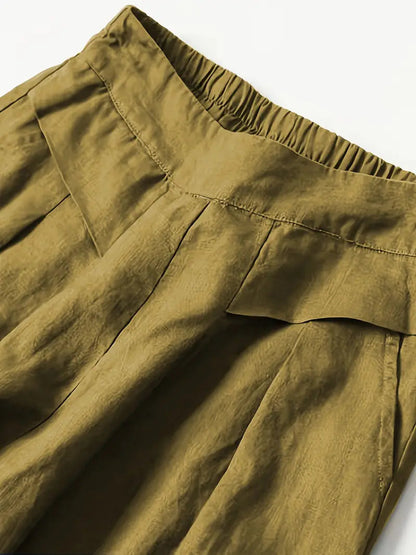 Linen Wide Leg Pant