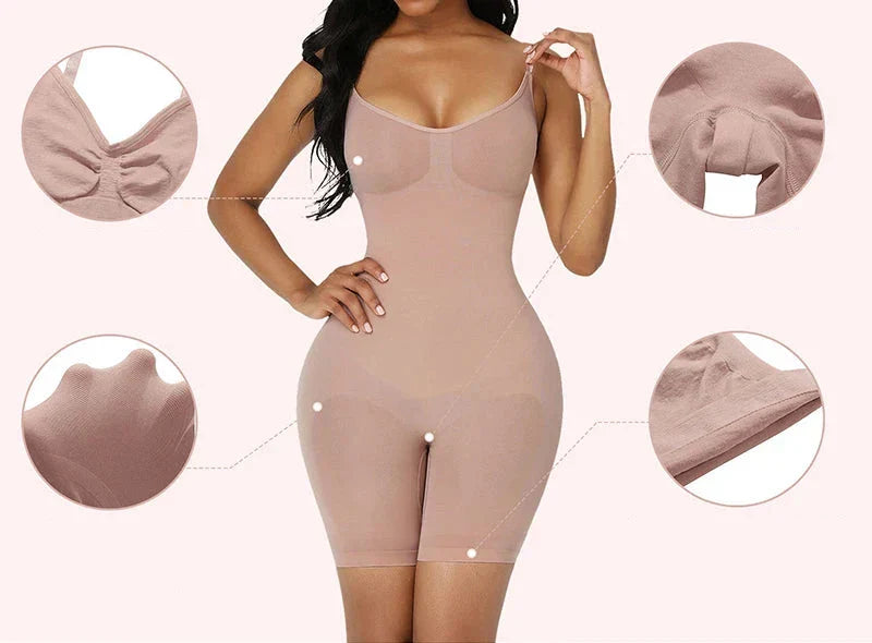Seamless Shaping Bodysuit – CurveLuxe™ for a Sculpted Waist and Natural Lift